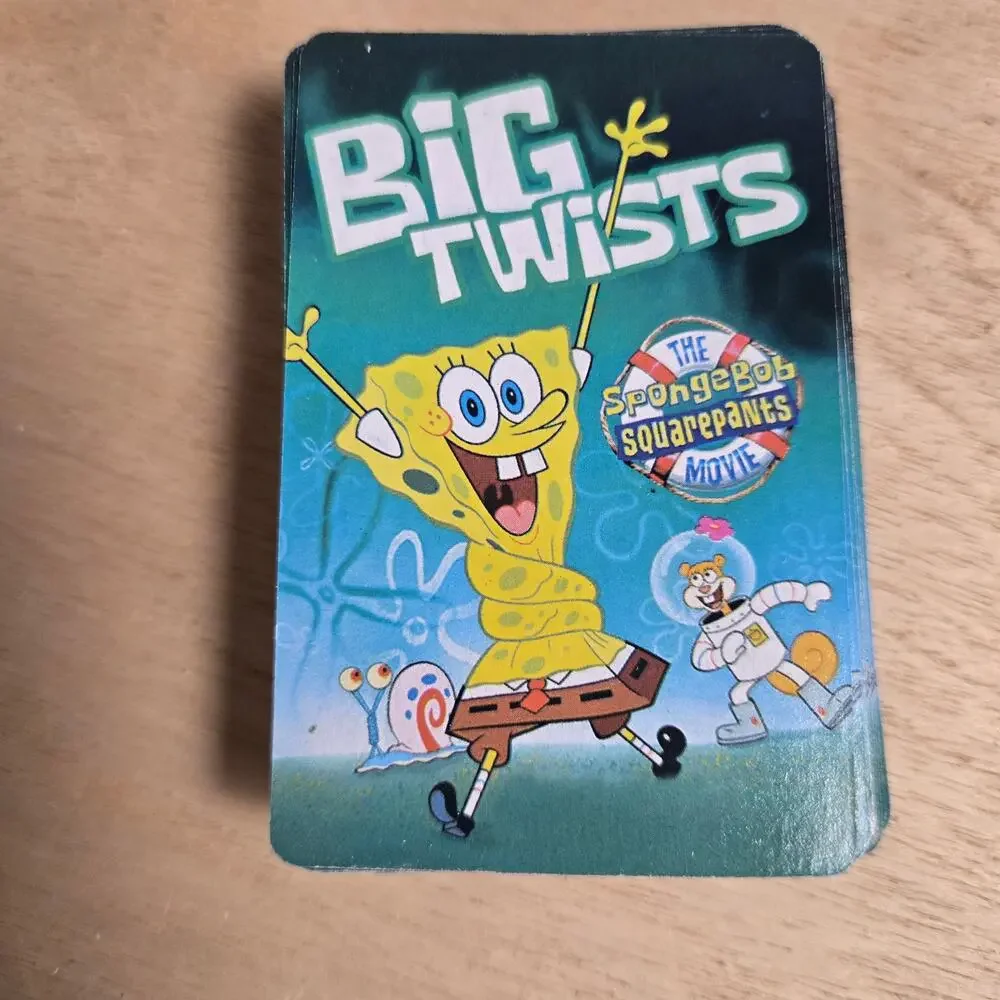 Spongebob Squarepants Big Twists playing cards RARE